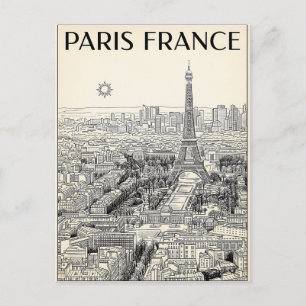 Paris Frankreich Reise  Postkarte