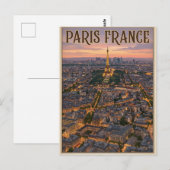 Paris Frankreich Reise  Postkarte (Vorne/Hinten)