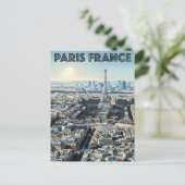 Paris Frankreich Reise Postkarte (Stehend Vorderseite)