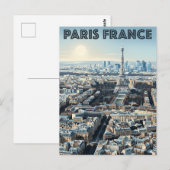 Paris Frankreich Reise Postkarte (Vorne/Hinten)