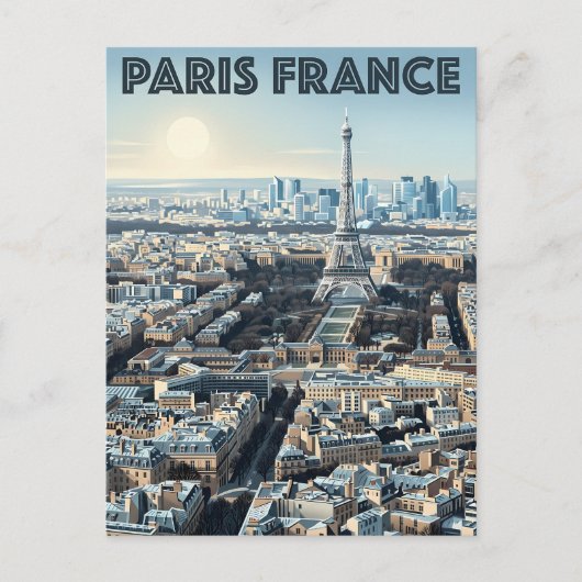 Paris Frankreich Reise Postkarte (Vorderseite)