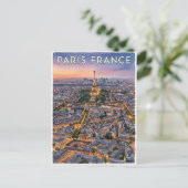 Paris Frankreich Reise Postkarte (Stehend Vorderseite)