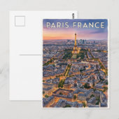 Paris Frankreich Reise Postkarte (Vorne/Hinten)