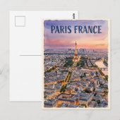 Paris Frankreich Reise Postkarte (Vorne/Hinten)