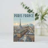 Paris Frankreich Reise Postkarte (Stehend Vorderseite)