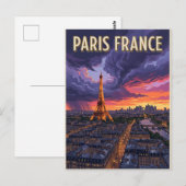 Paris Frankreich Reise Postkarte (Vorne/Hinten)