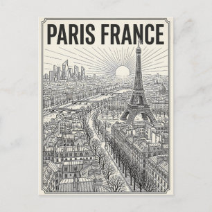Paris Frankreich Reise  Postkarte