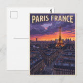 Paris Frankreich Reise  Postkarte (Vorne/Hinten)