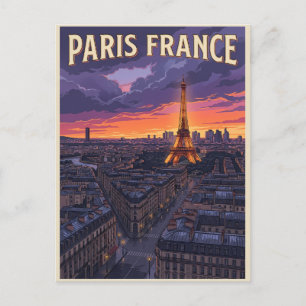 Paris Frankreich Reise  Postkarte