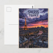 Paris Frankreich Reise  Postkarte (Vorne/Hinten)