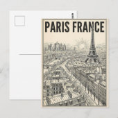 Paris Frankreich Reise  Postkarte (Vorne/Hinten)