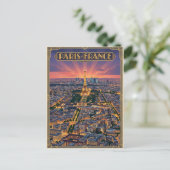 Paris Frankreich Reise Postkarte (Stehend Vorderseite)