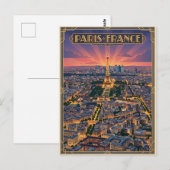 Paris Frankreich Reise Postkarte (Vorne/Hinten)
