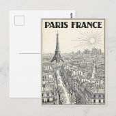 Paris Frankreich Reise Postkarte (Vorne/Hinten)