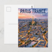 Paris Frankreich Reise Postkarte (Vorne/Hinten)