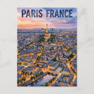 Paris Frankreich Reise  Postkarte