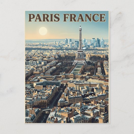 Paris Frankreich Reise  Postkarte (Vorderseite)