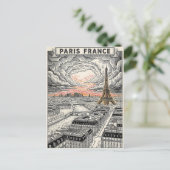 Paris Frankreich Reise Postkarte (Stehend Vorderseite)