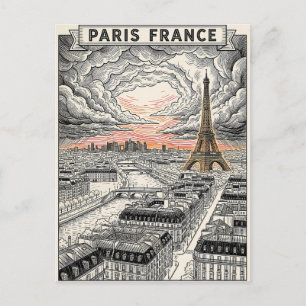 Paris Frankreich Reise Postkarte