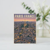 Paris Frankreich Reise Postkarte (Stehend Vorderseite)