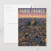 Paris Frankreich Reise Postkarte (Vorne/Hinten)