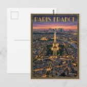 Paris Frankreich Reise Postkarte (Vorne/Hinten)