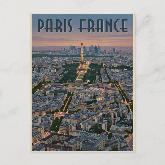 Paris Frankreich Reise Postkarte (Vorderseite)
