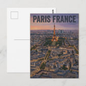 Paris Frankreich Reise  Postkarte (Vorne/Hinten)