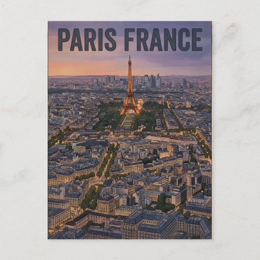 Paris Frankreich Reise  Postkarte (Vorderseite)