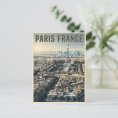 Paris Frankreich Reise Postkarte (Stehend Vorderseite)