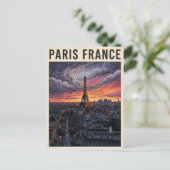Paris Frankreich Reise Postkarte (Stehend Vorderseite)