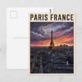 Paris Frankreich Reise Postkarte (Vorne/Hinten)