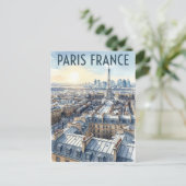 Paris Frankreich Reise Postkarte (Stehend Vorderseite)