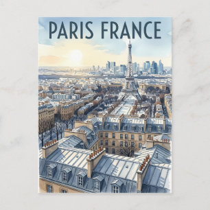 Paris Frankreich Reise  Postkarte