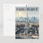 Paris Frankreich Reise Postkarte (Vorne/Hinten)