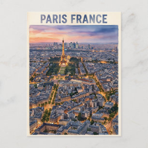 Paris Frankreich Reise  Postkarte