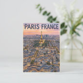 Paris Frankreich Reise Postkarte (Stehend Vorderseite)