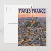 Paris Frankreich Reise Postkarte (Vorne/Hinten)
