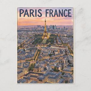 Paris Frankreich Reise  Postkarte
