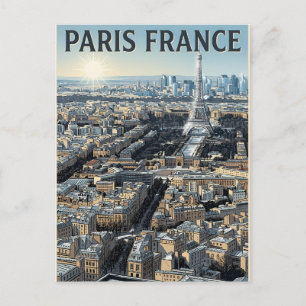 Paris Frankreich Reise  Postkarte