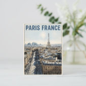 Paris Frankreich Reise Postkarte (Stehend Vorderseite)