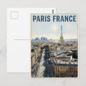 Paris Frankreich Reise Postkarte (Vorne/Hinten)