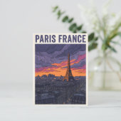Paris Frankreich Reise Postkarte (Stehend Vorderseite)