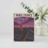 Paris Frankreich Reise Postkarte (Stehend Vorderseite)