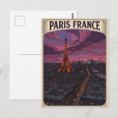 Paris Frankreich Reise Postkarte (Vorne/Hinten)