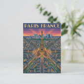 Paris Frankreich Reise Postkarte (Stehend Vorderseite)