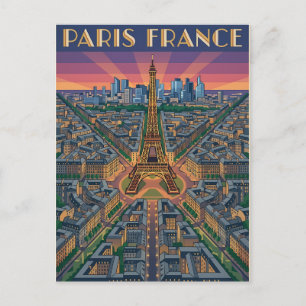 Paris Frankreich Reise Postkarte