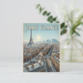 Paris Frankreich Reise Postkarte (Stehend Vorderseite)