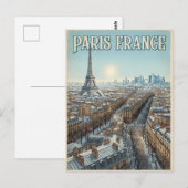 Paris Frankreich Reise Postkarte (Vorne/Hinten)