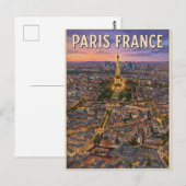 Paris Frankreich Reise  Postkarte (Vorne/Hinten)